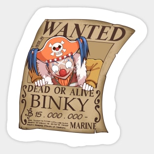 Wanted Binky Sticker